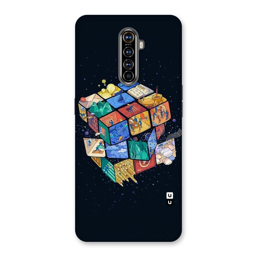 Coloured Rubic Back Case for Realme X2 Pro
