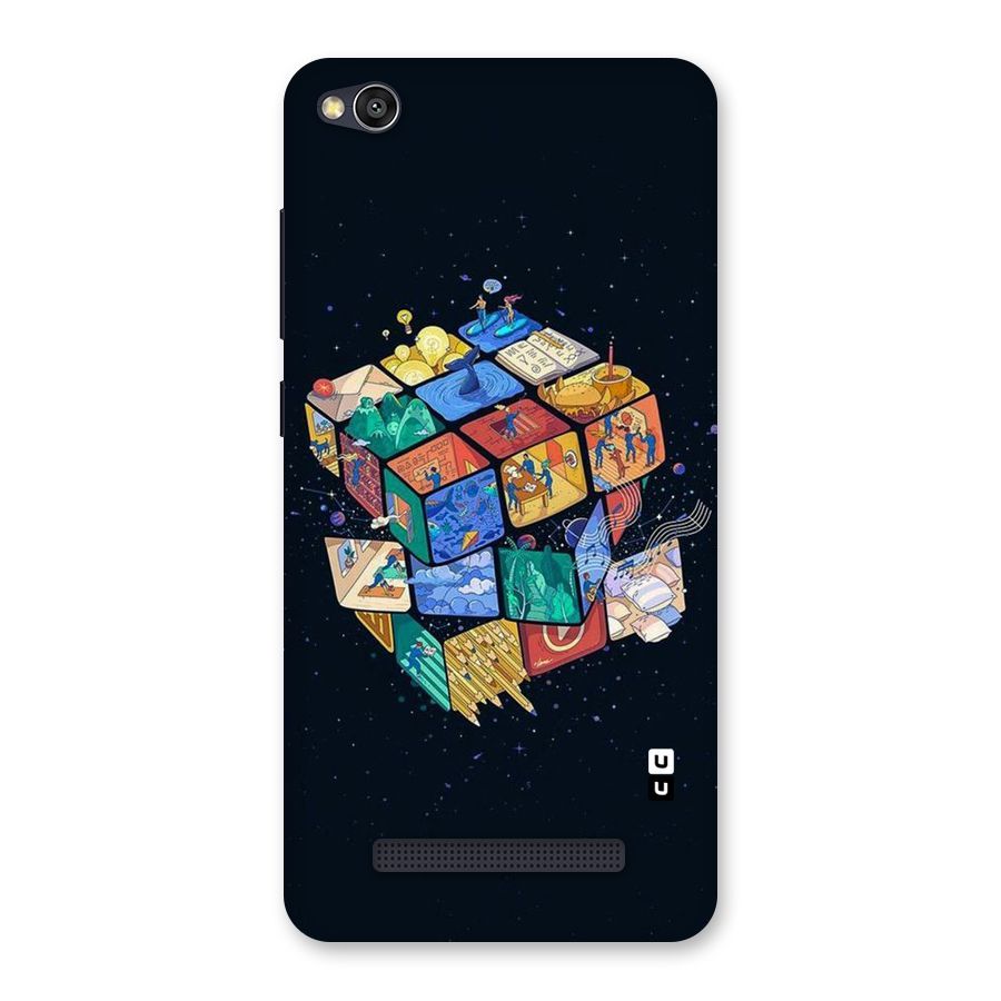 Coloured Rubic Back Case for Redmi 4A