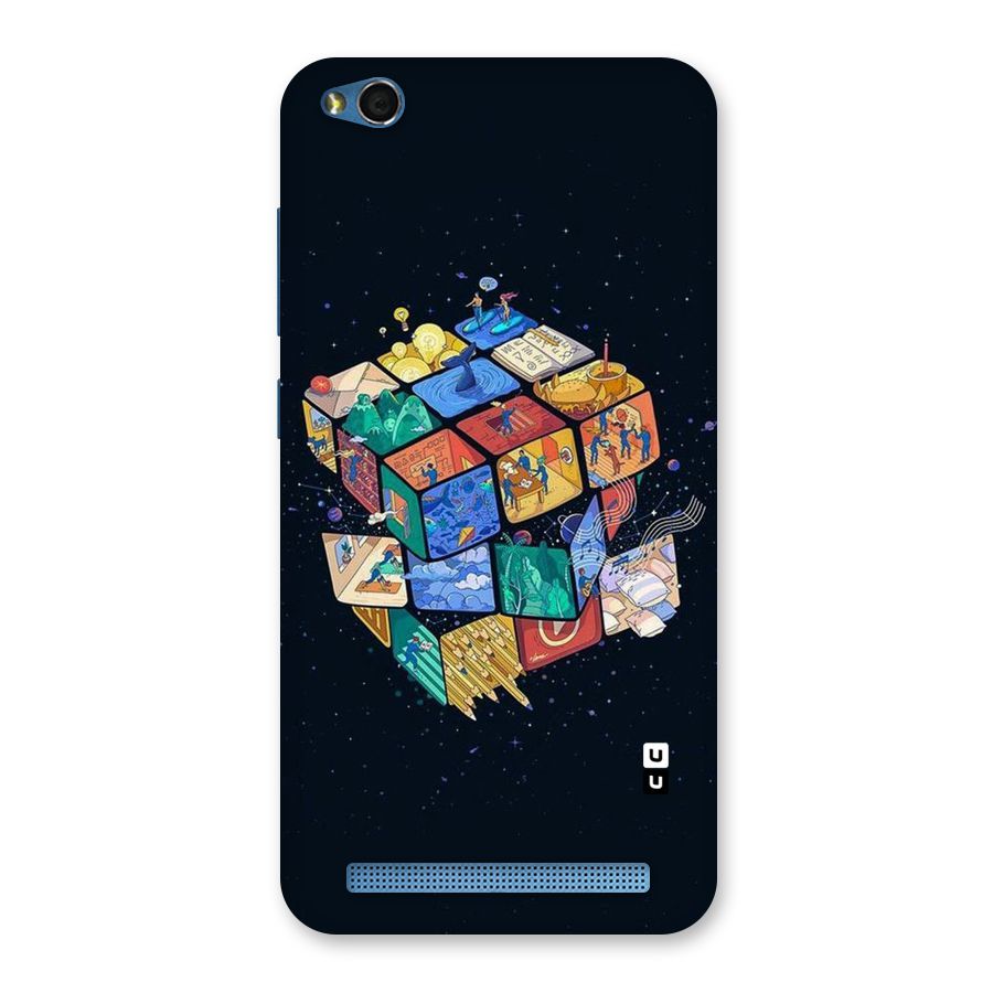 Coloured Rubic Back Case for Redmi 5A