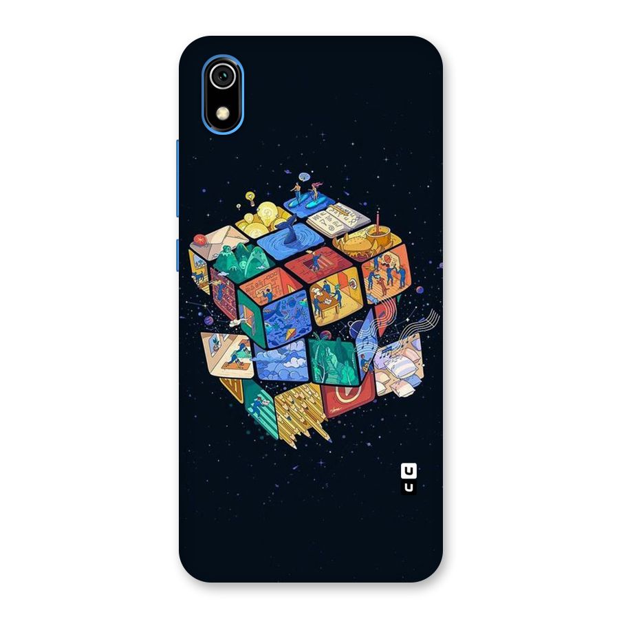 Coloured Rubic Back Case for Redmi 7A