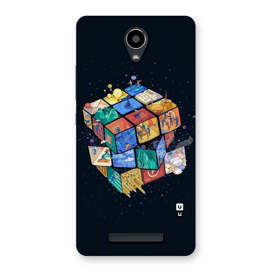 Coloured Rubic Back Case for Redmi Note 2