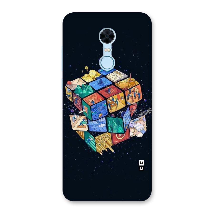 Coloured Rubic Back Case for Redmi Note 5