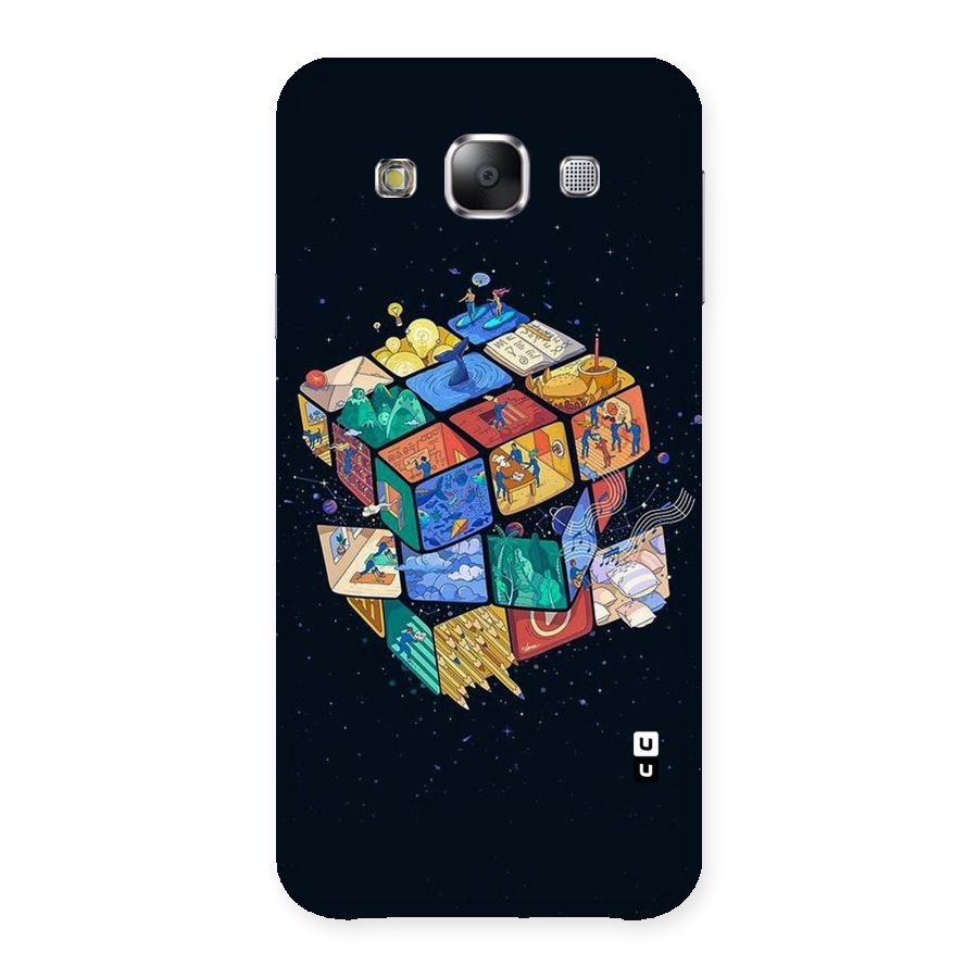 Coloured Rubic Back Case for Samsung Galaxy E5
