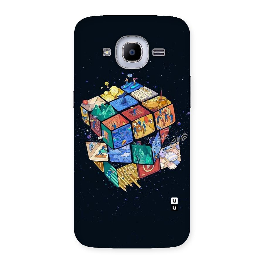 Coloured Rubic Back Case for Samsung Galaxy J2 Pro