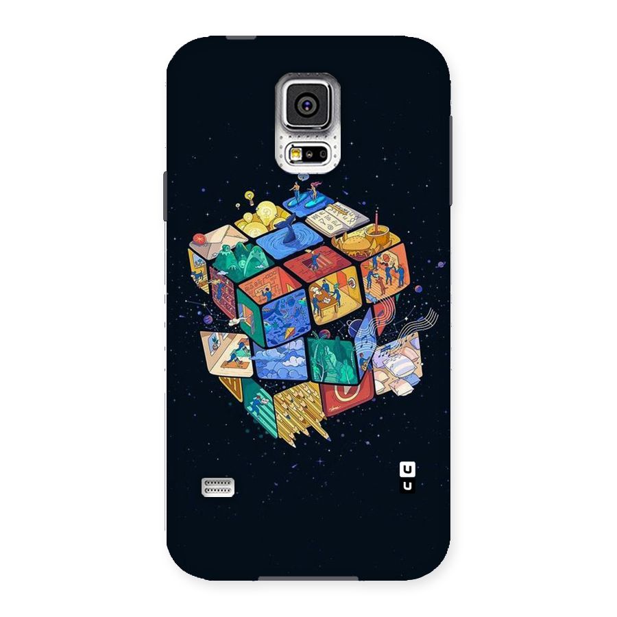 Coloured Rubic Back Case for Samsung Galaxy S5