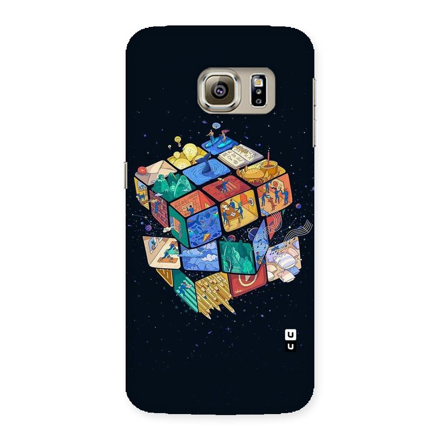 Coloured Rubic Back Case for Samsung Galaxy S6 Edge