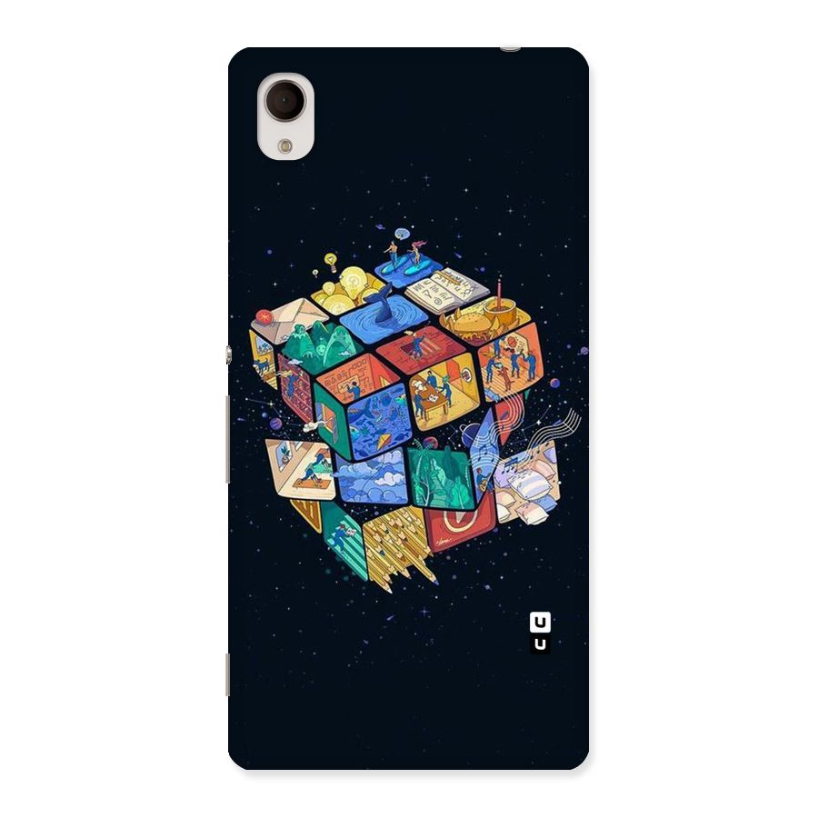 Coloured Rubic Back Case for Sony Xperia M4
