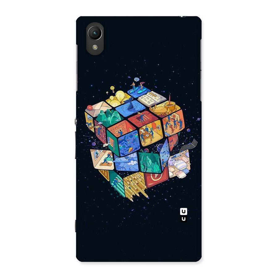Coloured Rubic Back Case for Sony Xperia Z1