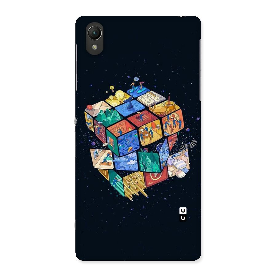Coloured Rubic Back Case for Sony Xperia Z2