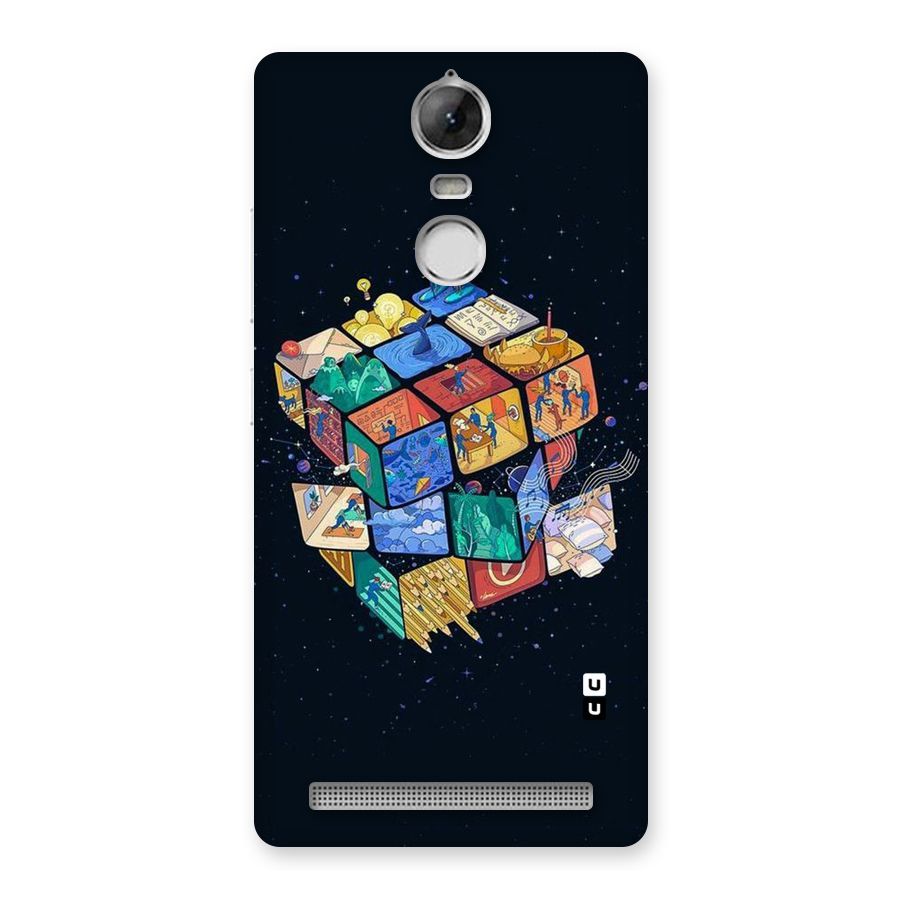 Coloured Rubic Back Case for Vibe K5 Note