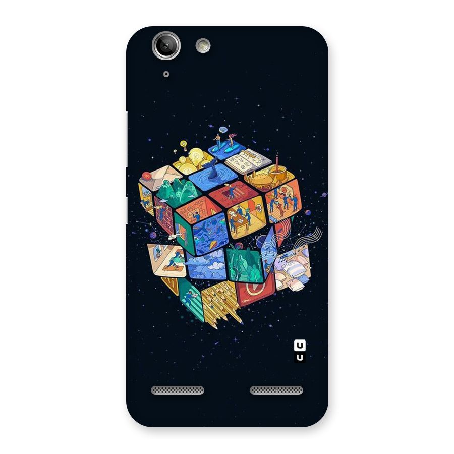 Coloured Rubic Back Case for Vibe K5 Plus
