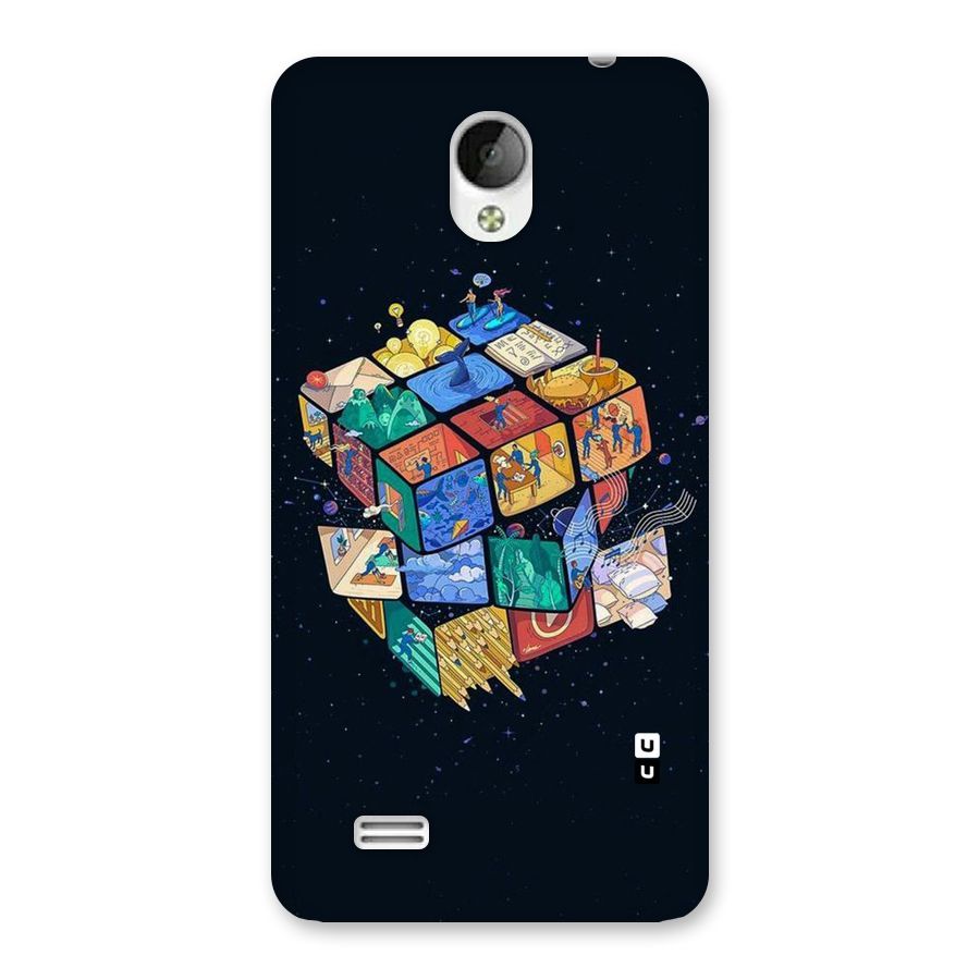 Coloured Rubic Back Case for Vivo Y21