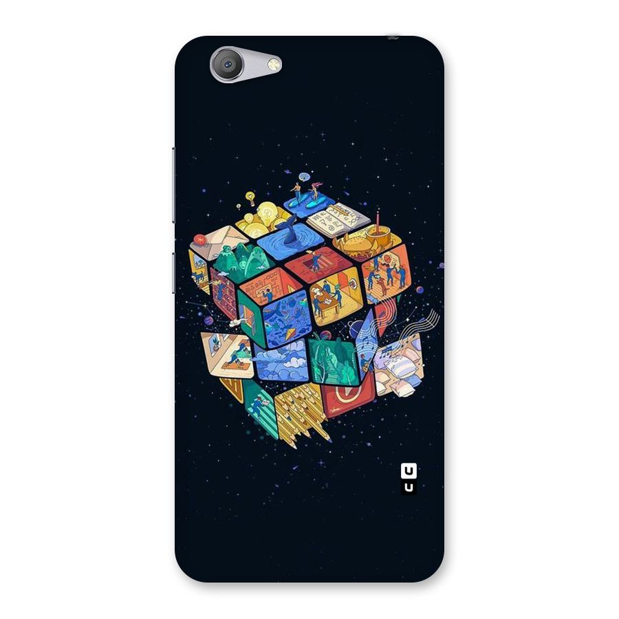 Coloured Rubic Back Case for Vivo Y53