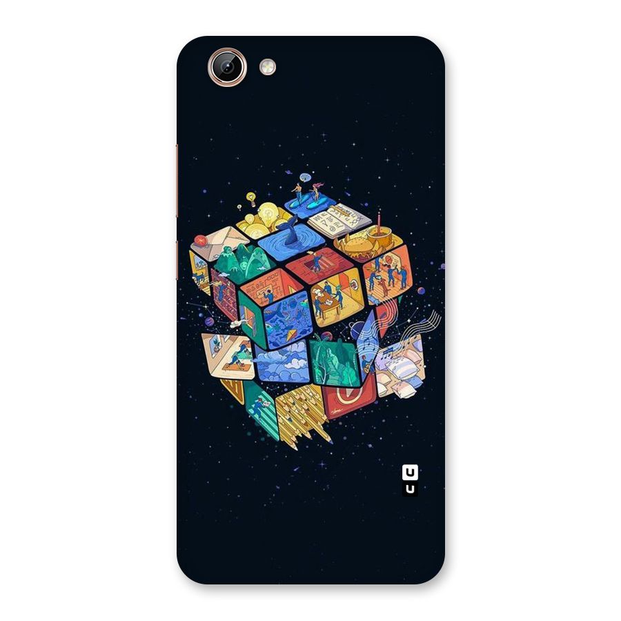 Coloured Rubic Back Case for Vivo Y71