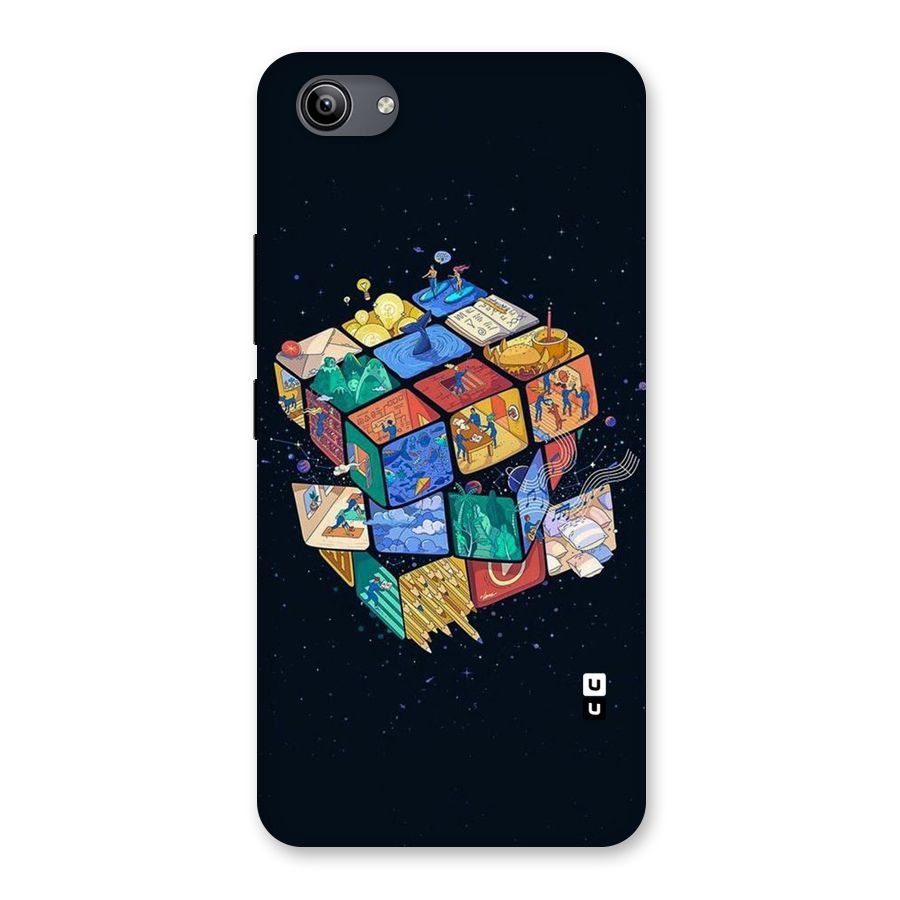 Coloured Rubic Back Case for Vivo Y81i