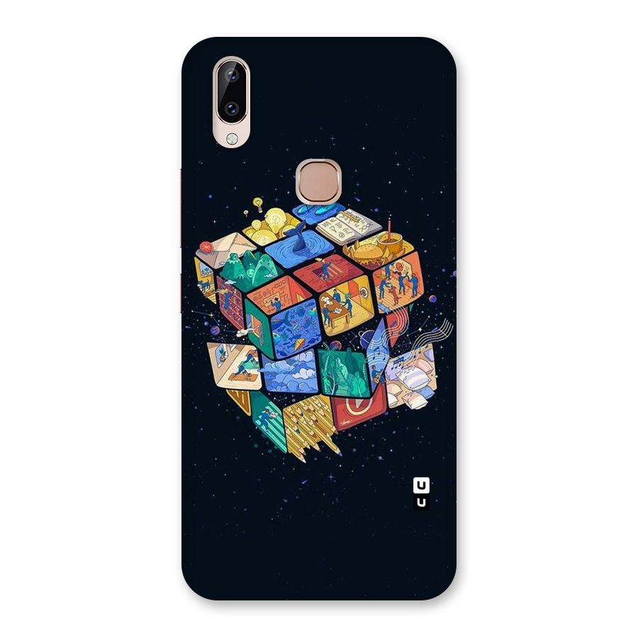 Coloured Rubic Back Case for Vivo Y83 Pro