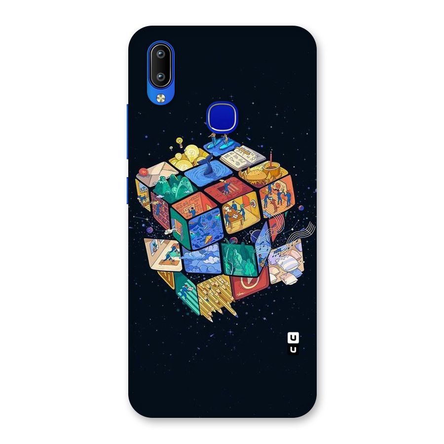 Coloured Rubic Back Case for Vivo Y91