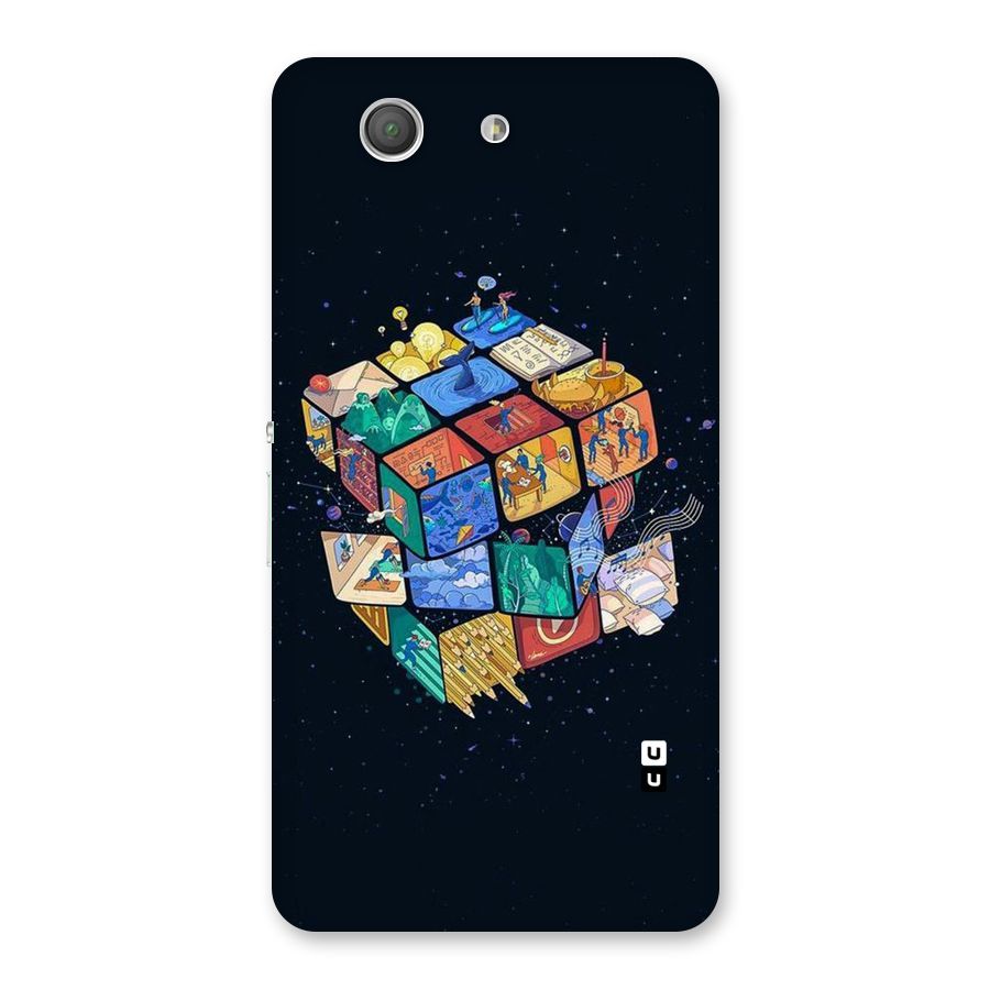 Coloured Rubic Back Case for Xperia Z3 Compact