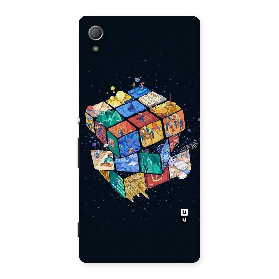 Coloured Rubic Back Case for Xperia Z3 Plus
