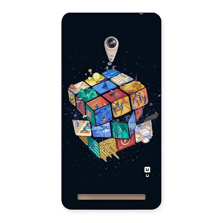 Coloured Rubic Back Case for Zenfone 6
