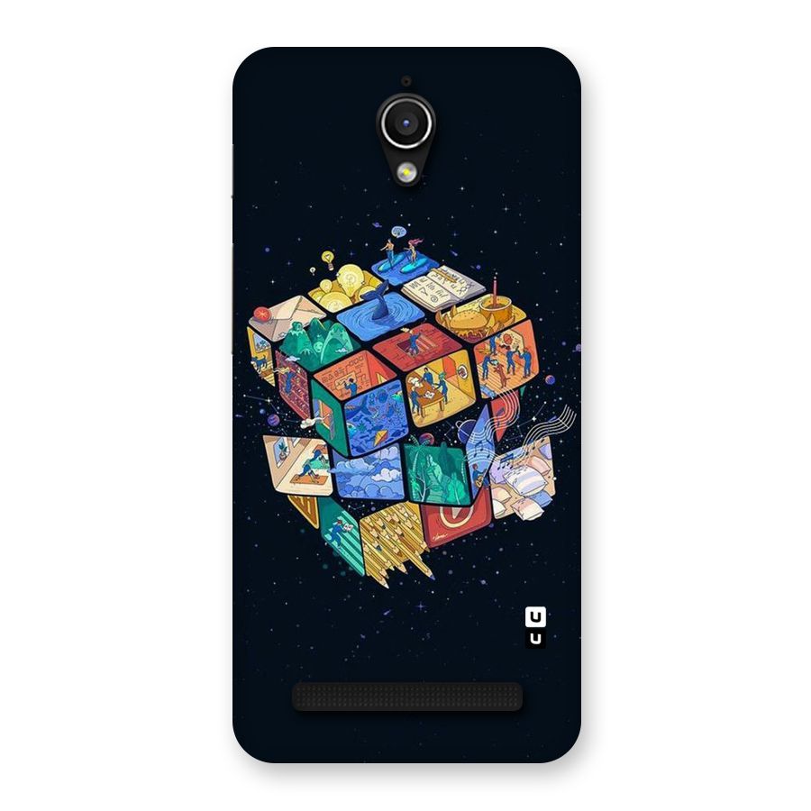 Coloured Rubic Back Case for Zenfone Go