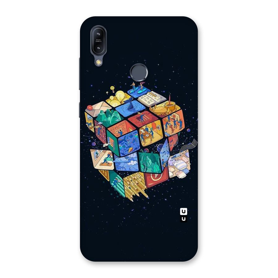 Coloured Rubic Back Case for Zenfone Max M2