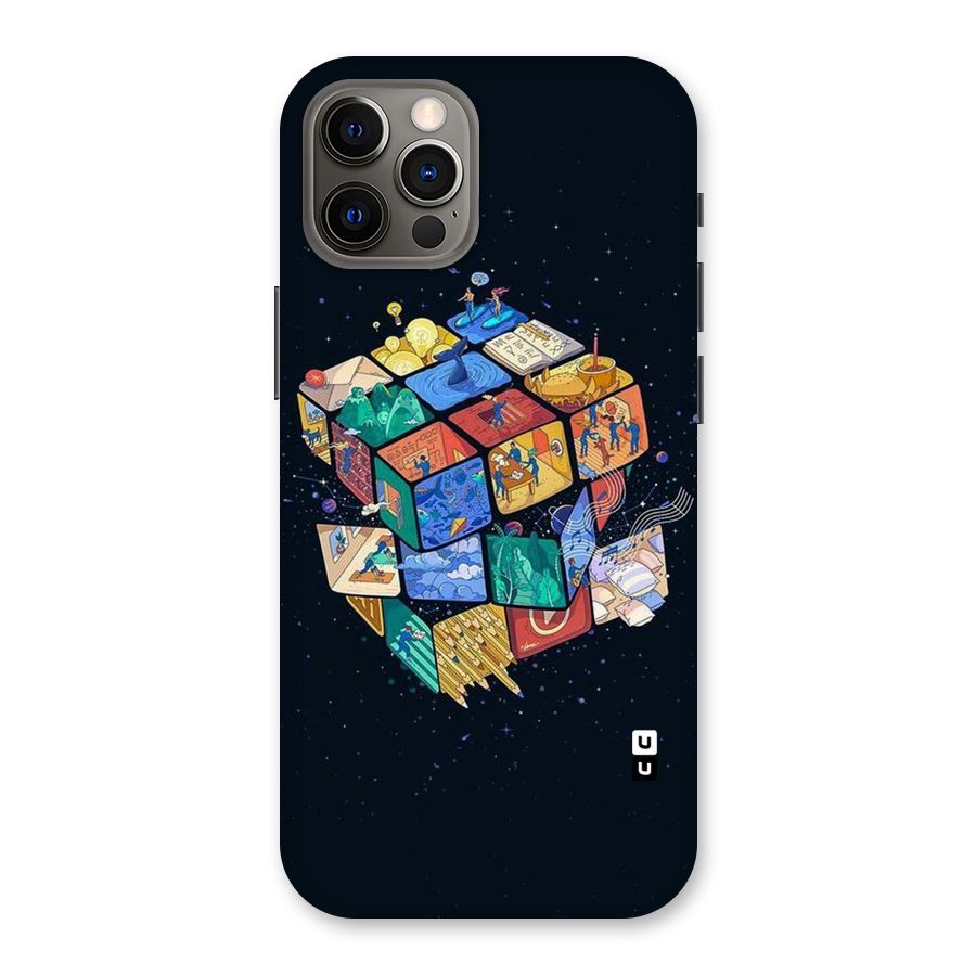 Coloured Rubic Back Case for iPhone 12 Pro