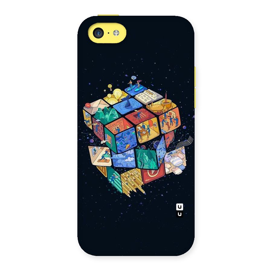 Coloured Rubic Back Case for iPhone 5C