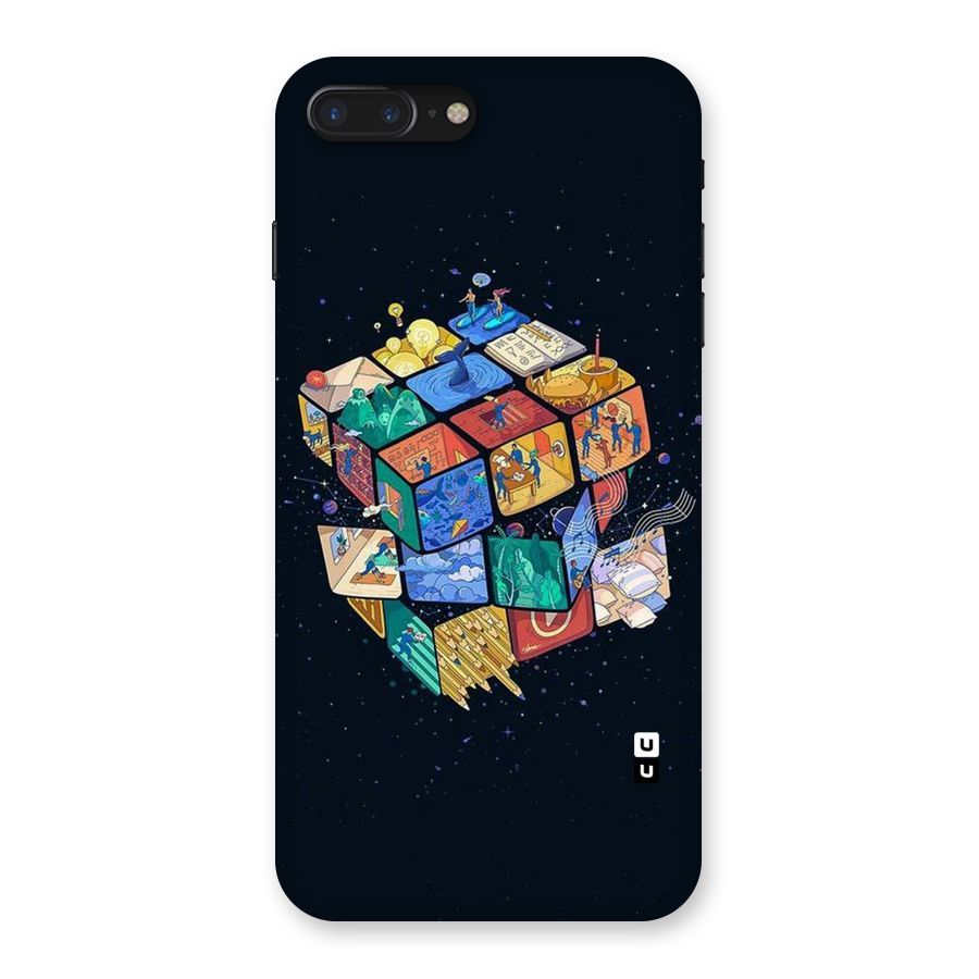 Coloured Rubic Back Case for iPhone 7 Plus