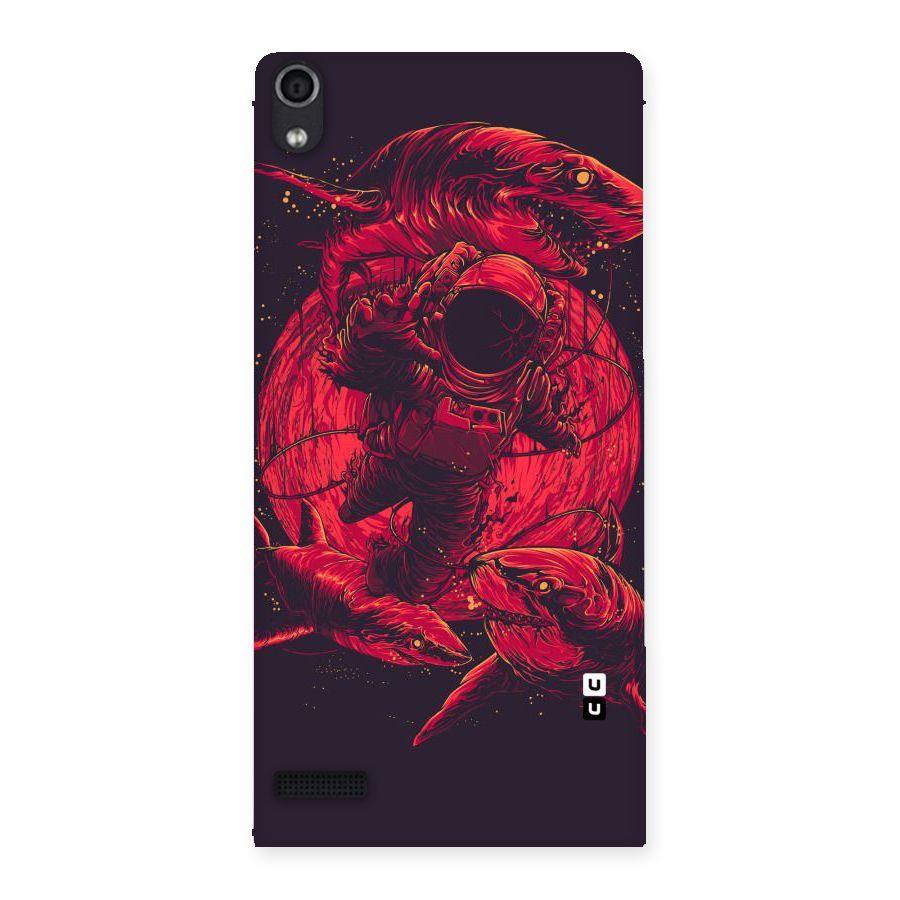 Coloured Spaceman Back Case for Ascend P6