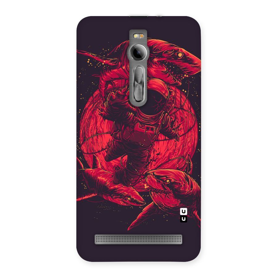 Coloured Spaceman Back Case for Asus Zenfone 2
