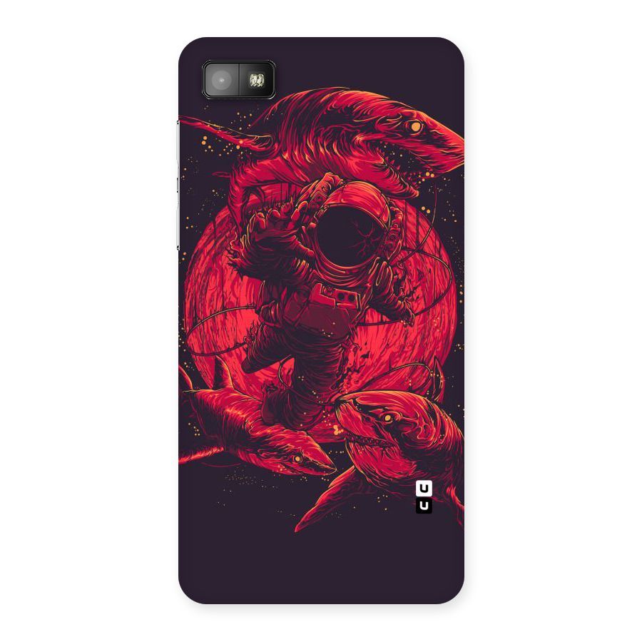 Coloured Spaceman Back Case for Blackberry Z10