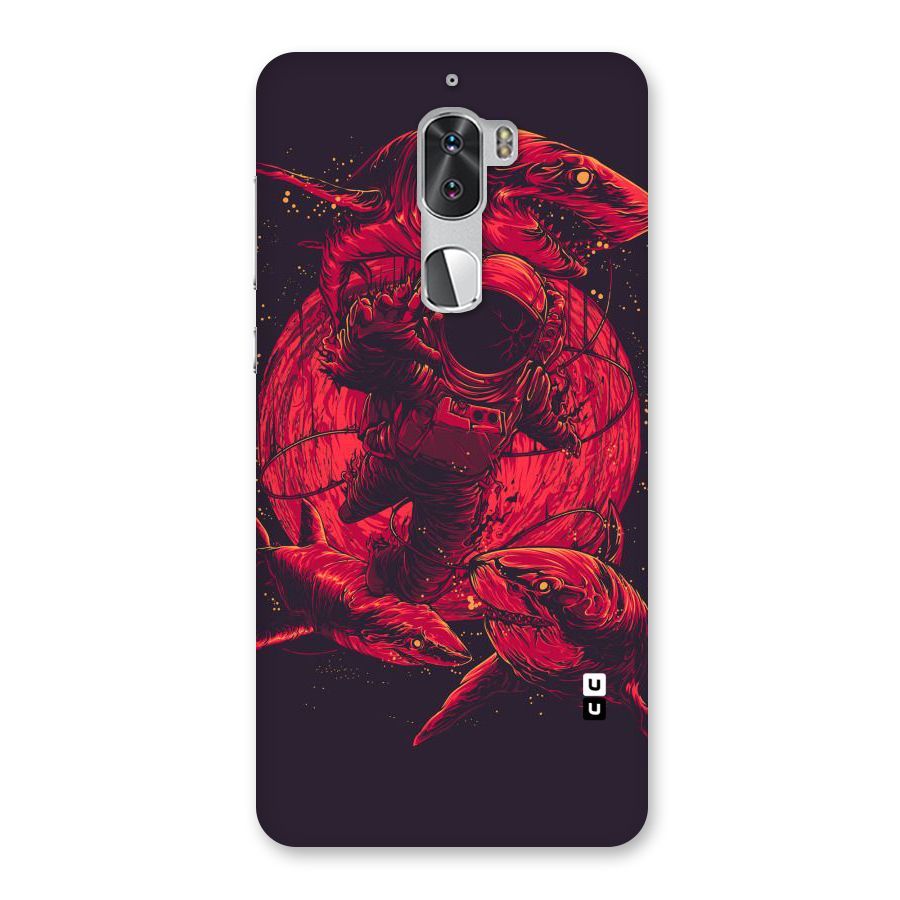 Coloured Spaceman Back Case for Coolpad Cool 1