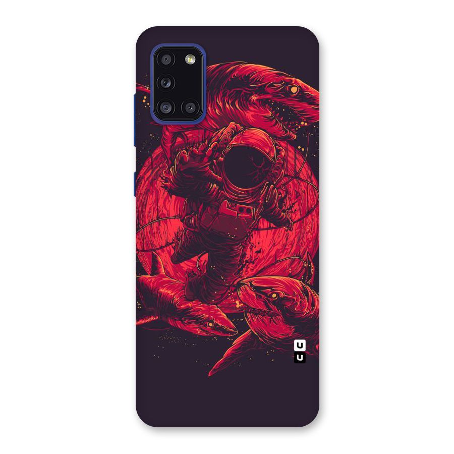 Coloured Spaceman Back Case for Galaxy A31