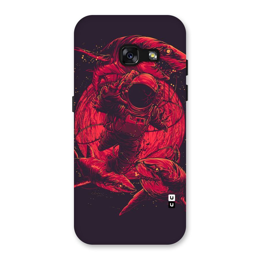 Coloured Spaceman Back Case for Galaxy A3 (2017)