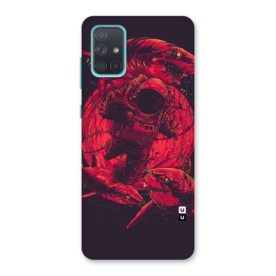 Coloured Spaceman Back Case for Galaxy A71