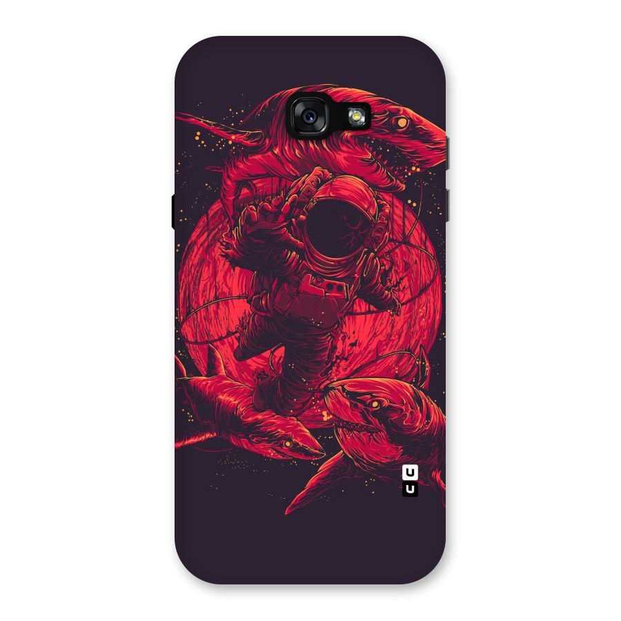 Coloured Spaceman Back Case for Galaxy A7 (2017)