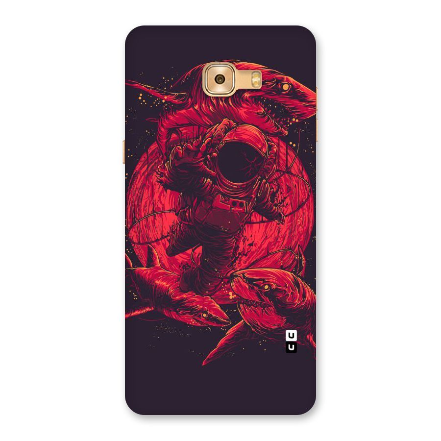 Coloured Spaceman Back Case for Galaxy C9 Pro