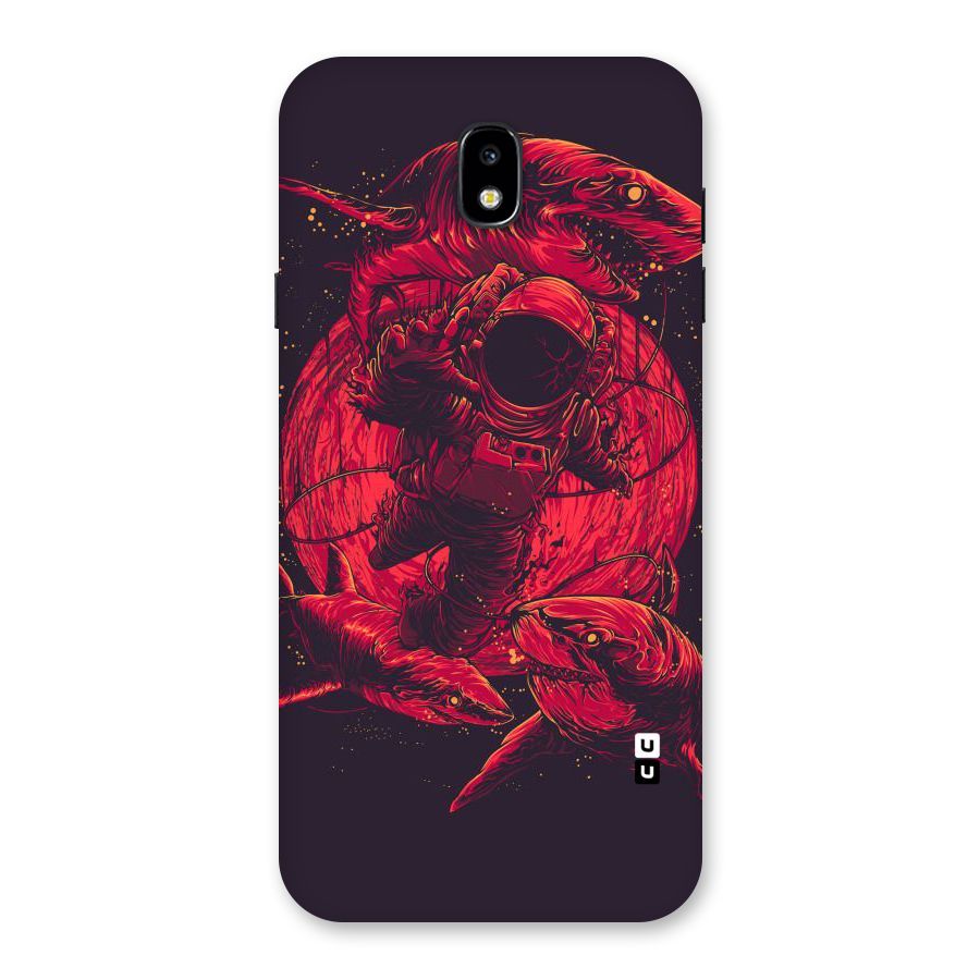 Coloured Spaceman Back Case for Galaxy J7 Pro