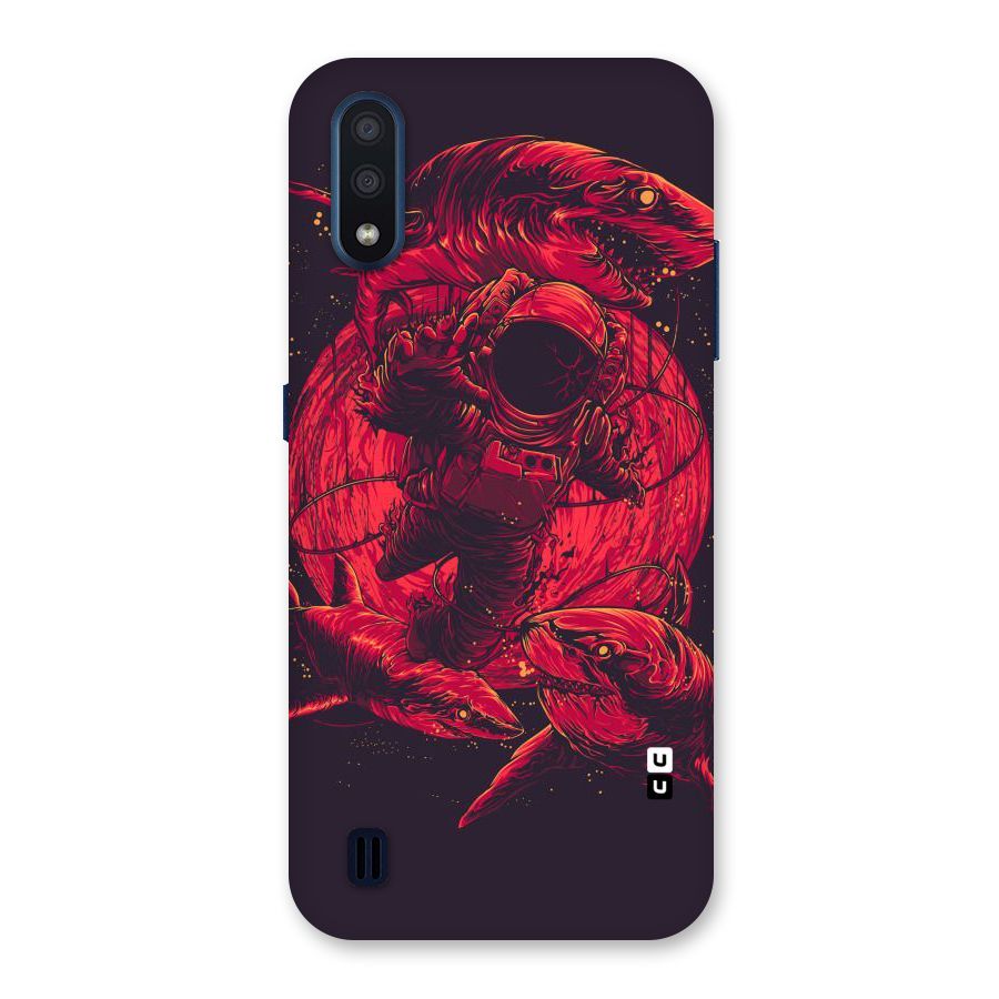 Coloured Spaceman Back Case for Galaxy M01
