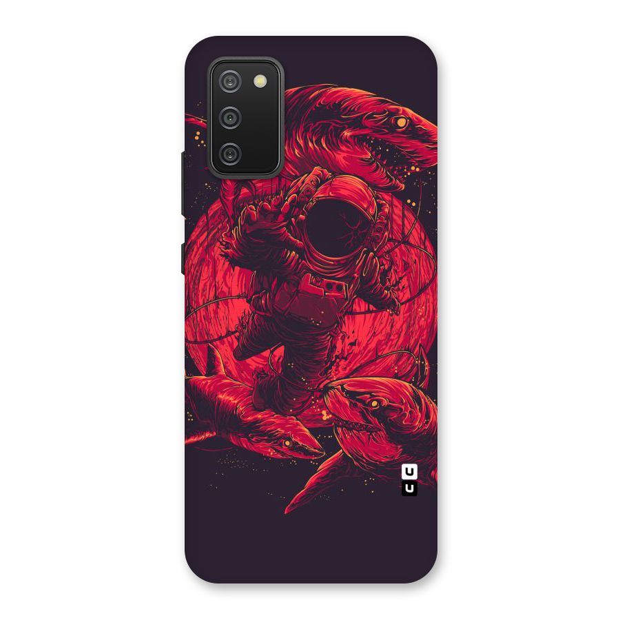 Coloured Spaceman Back Case for Galaxy M02s