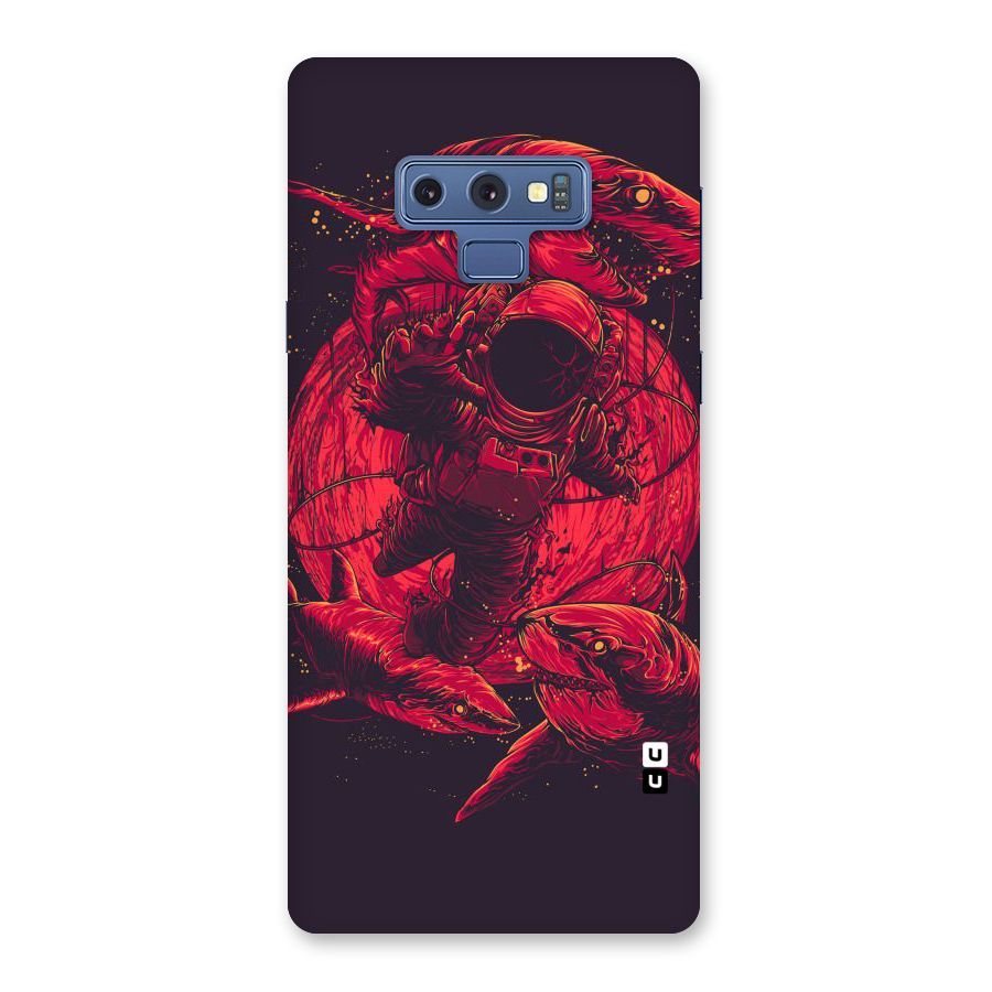 Coloured Spaceman Back Case for Galaxy Note 9