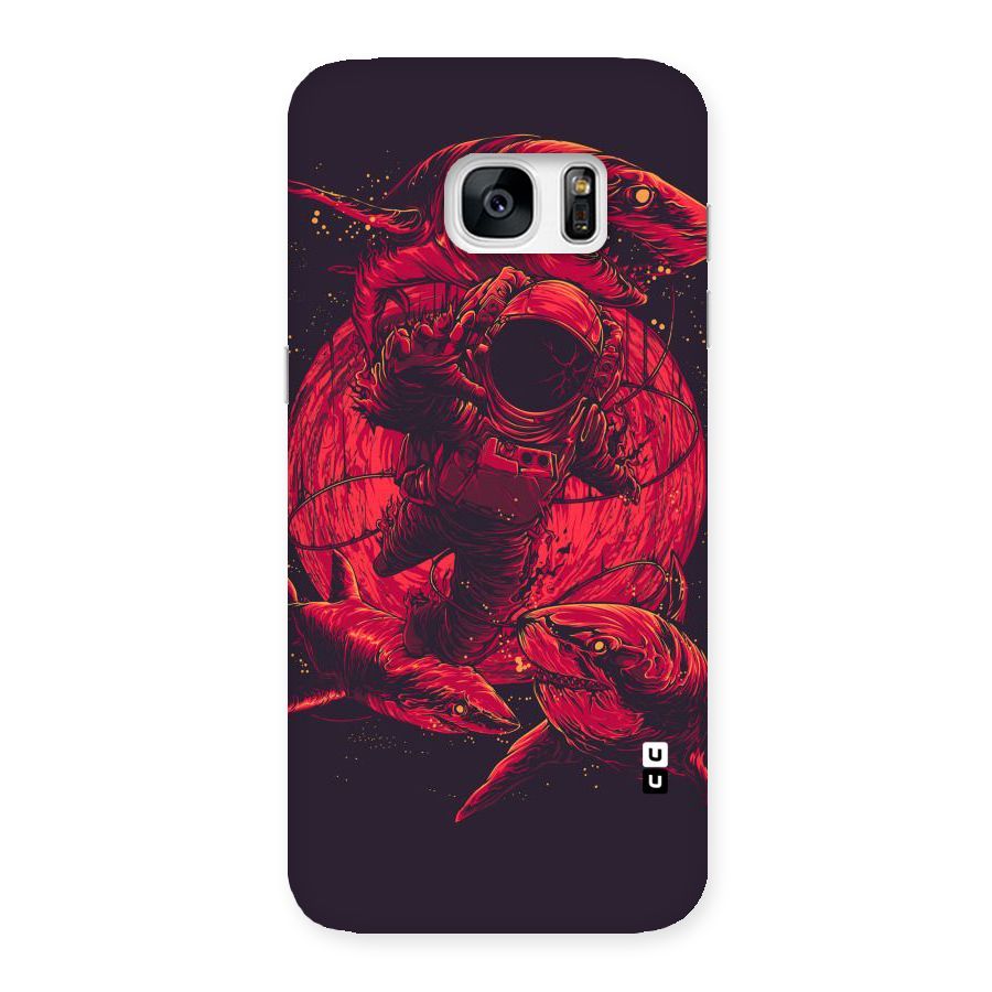Coloured Spaceman Back Case for Galaxy S7 Edge