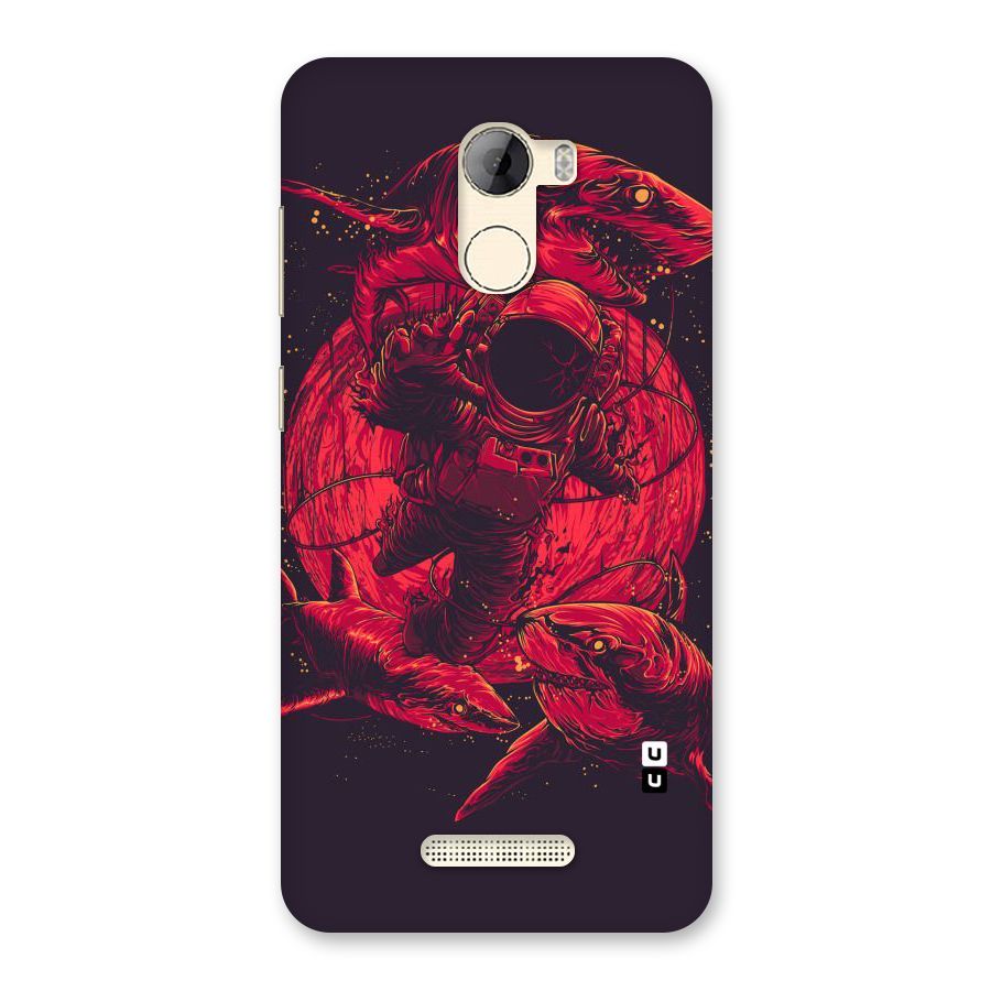 Coloured Spaceman Back Case for Gionee A1 LIte