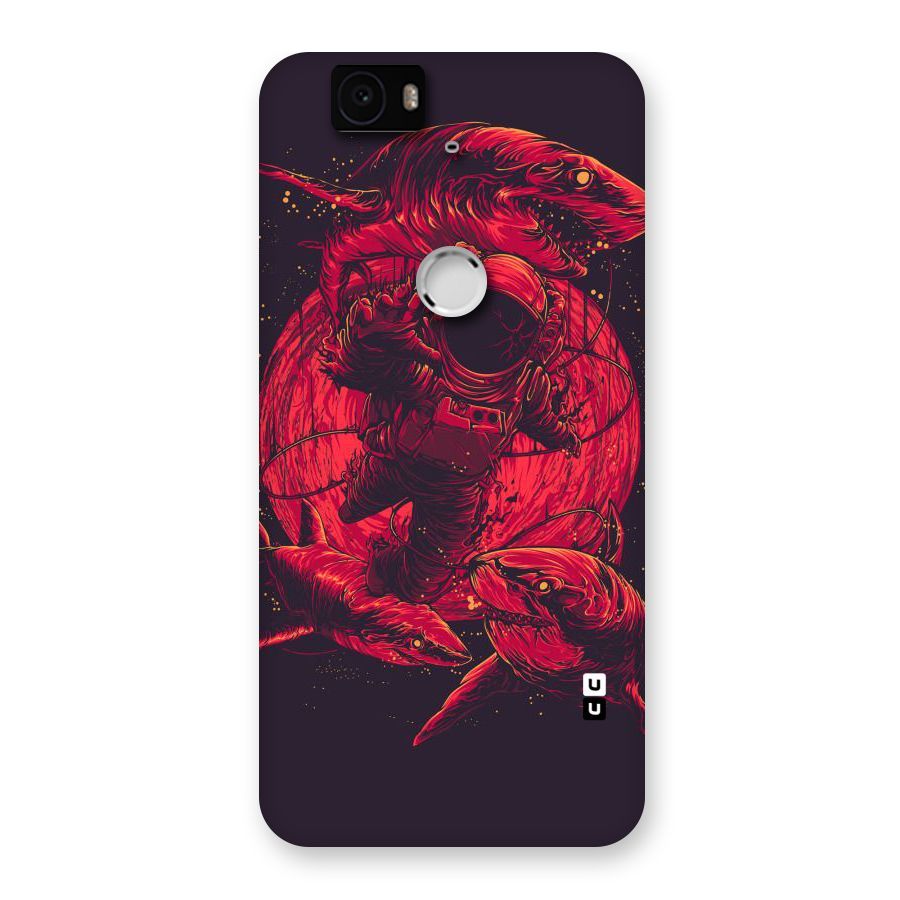 Coloured Spaceman Back Case for Google Nexus-6P