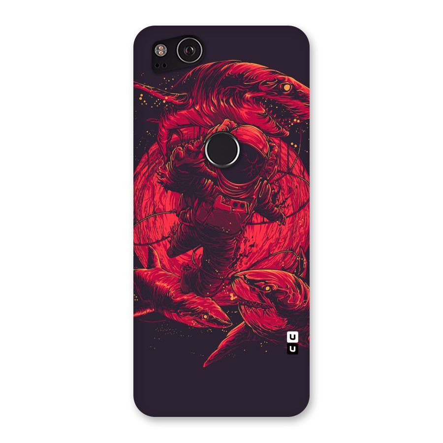 Coloured Spaceman Back Case for Google Pixel 2