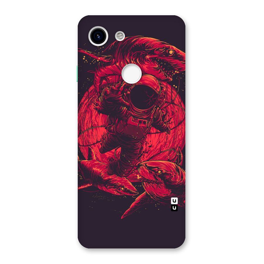 Coloured Spaceman Back Case for Google Pixel 3