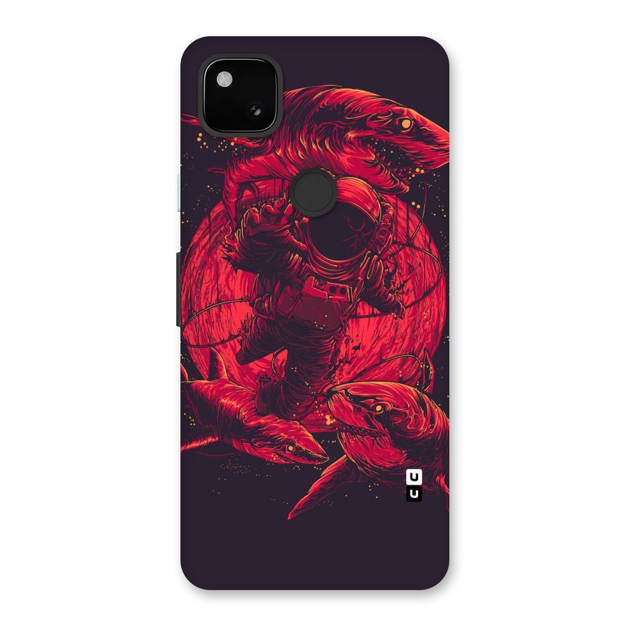 Coloured Spaceman Back Case for Google Pixel 4a