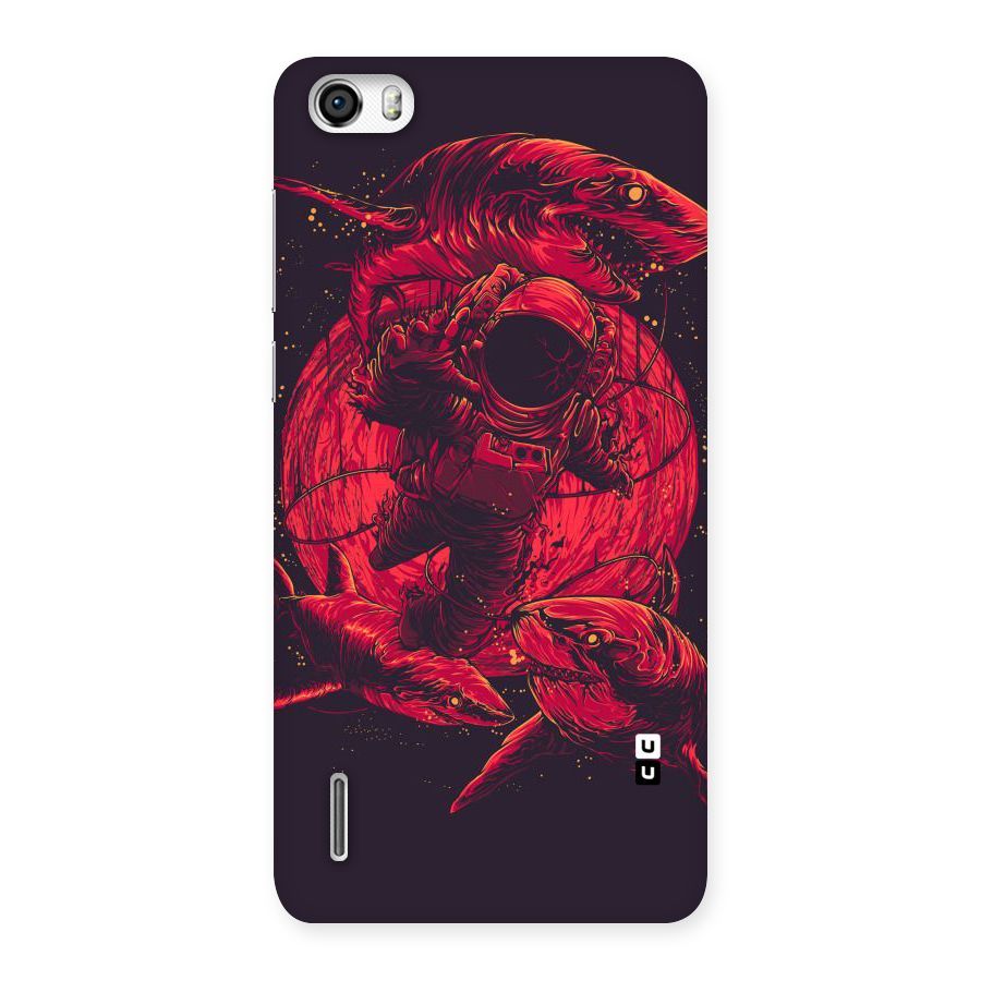 Coloured Spaceman Back Case for Honor 6