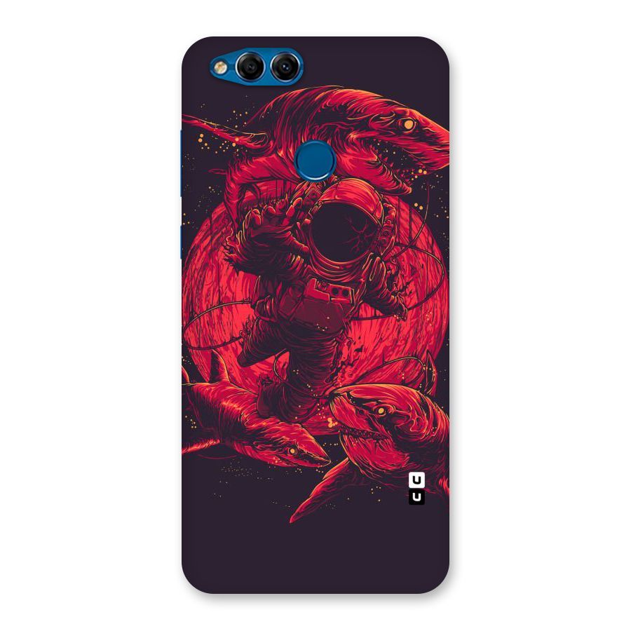 Coloured Spaceman Back Case for Honor 7X